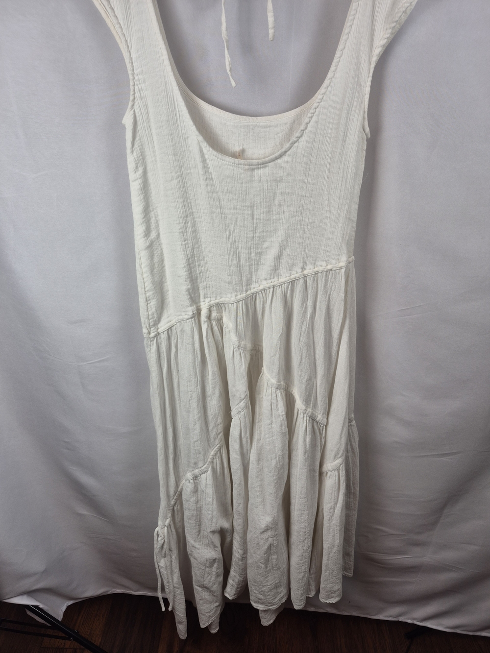 Free People Travler Midi White Ivory Dress Size M - Picture 3 of 7